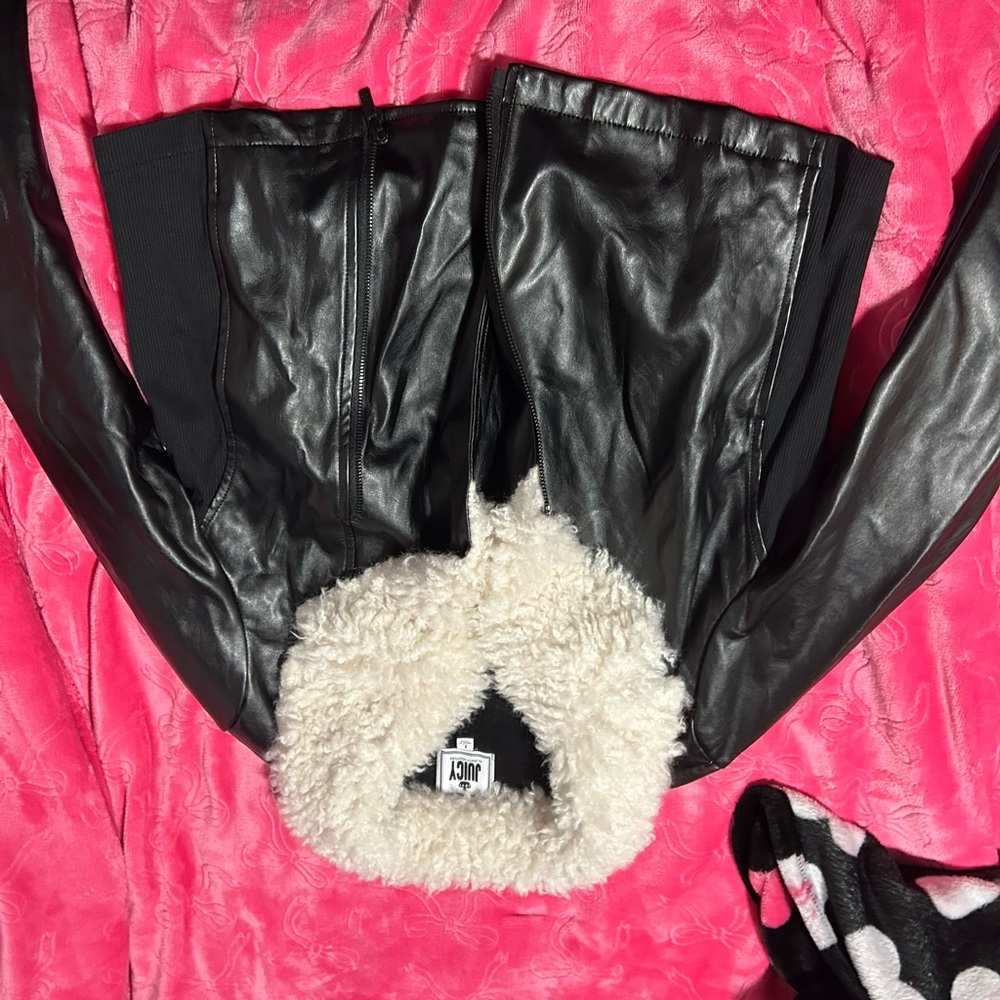 Juicy Couture Black Jacket with Cream Lining